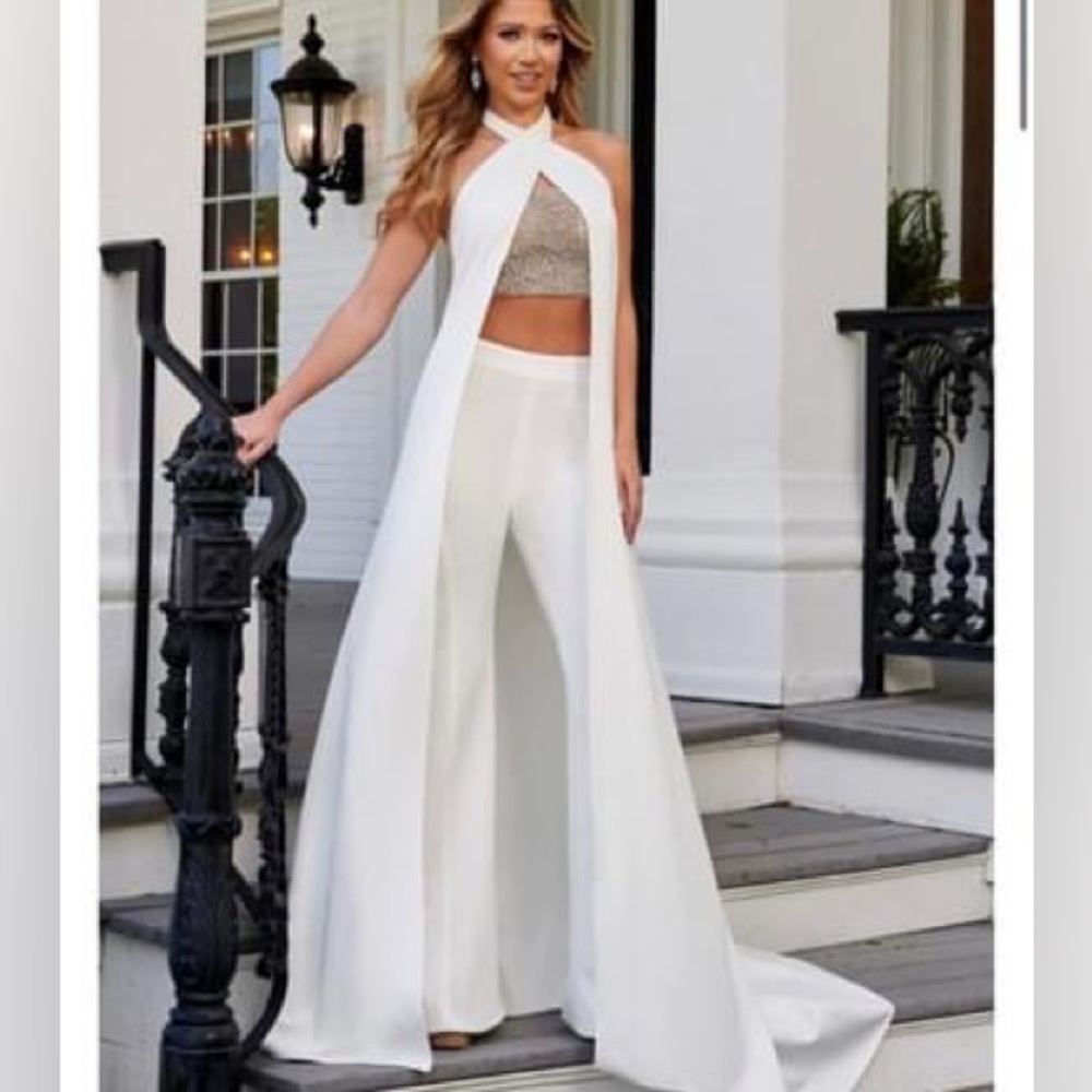 Rachel Allan sz 10 white pageant dress fun fashion